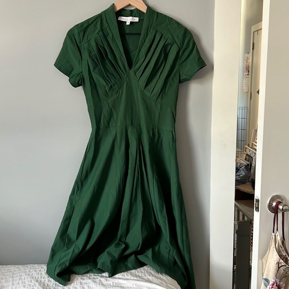 Vintage style green dress